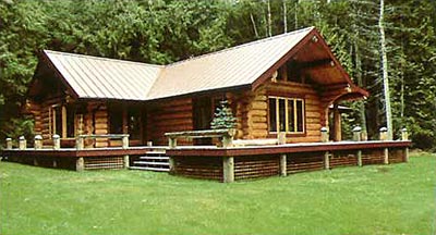 Log Home Exterior Photo