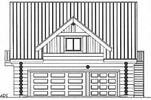 Log Home Design - Garages